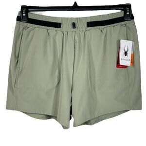 Spyder X-Large Active Shorts Pull-On Quick Dry Pockets Stretch Lightweight Green